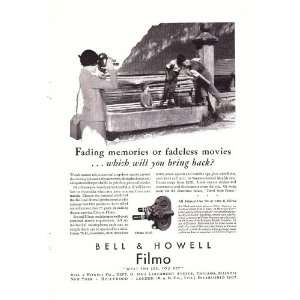   Ad Bell & Howell Filmo 70 D Movie Camera Original Vintage Print Ad