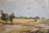 French antique oil painting signed Aime Perret  