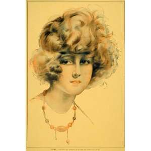  1921 Vette Portrait Woman Beauty Contest Winner Print 