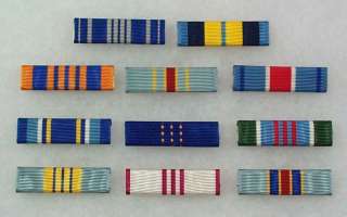 US Air Force Civilian Medal ribbons, COMPLETE SET of 11  