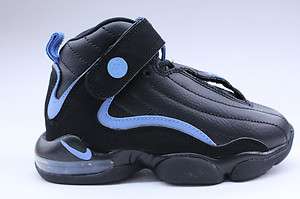 Nike Penny IV Black Sky Blue PS Kids Basketball Shoes Size 10.5C 
