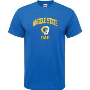 Angelo State Rams Royal Blue Dad Arch T Shirt