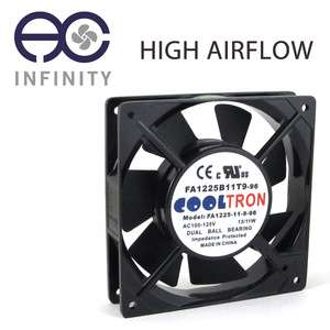   115V / 120 V AC Axial Cooling Fan. 120mm x 25mm   High Airflow  