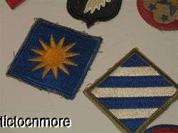   ARMY AIR FORCES CAVALRY AIRBORNE INFANTRY UNIFORM PATCHES LARGE LOT
