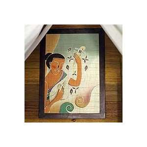  NOVICA Batik art, Lanna Melodies
