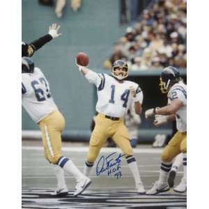 Dan Fouts San Diego Chargers Autographed 16x20 W/hof  