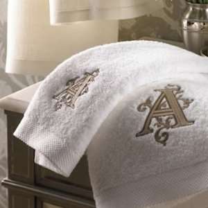 Anichini Lorenzo White Terry Hand Towel   Large 