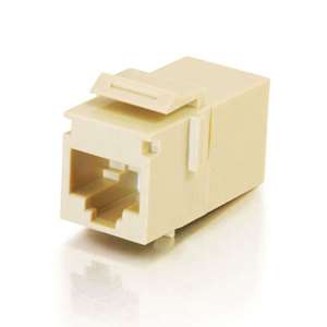 Cables To Go 03674 RJ45 (8P8C) Coupler Keystone Insert Module   Ivory 