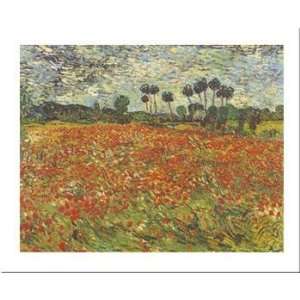 Field of Poppies, Auvers Sur Oise By Vincent Van Gogh Highest Quality 