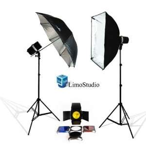  LimoStudio 400 Watt Two Photo Studio Monolight Strobe 