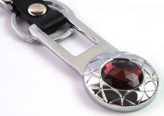   Crystal Jewel Clasp Key Chain Ring Belt Keeper Fob Gift S039  
