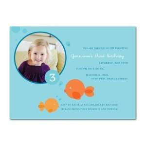  Birthday Party Invitations   Fishes Kisses By Turquoise 