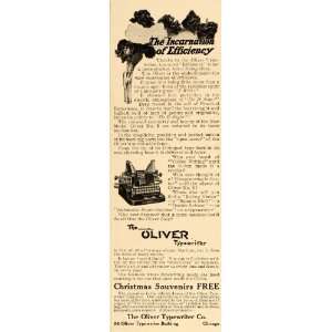  1907 Vintage Print Ad Oliver Antique Typewriter No. 5 