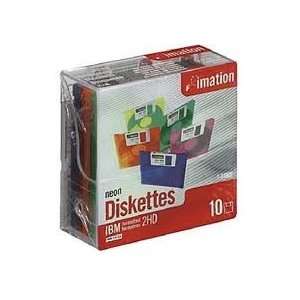   Pack Diskette, 3.5 in. HD 2MB/1.44MB IBM /DOS Fmt, Neon Colors plastic