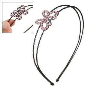   Butterfly Slim Double Row Black Metal Hair Band Health & Personal
