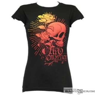    Apocalyptica   Sunrise Tattoo Girls T shirt in Black Clothing