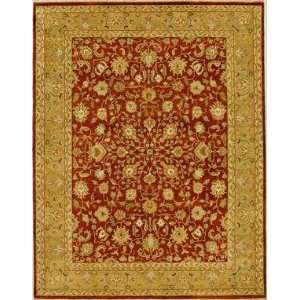  Due Process Mirzapur Kashan Brick Khaki 8 Round Area Rug 