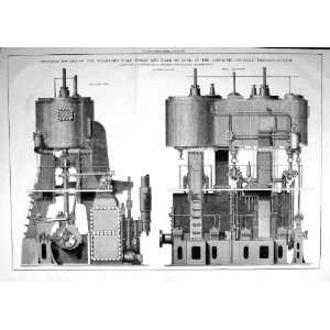  Engineering 1880 Compound Engines Steam Ships Ville DOran 