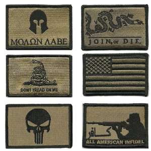  Tactical Patch Set of 6 Arts, Crafts & Sewing