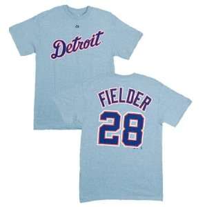  Detroit Tigers Prince Fielder Gray Road Name and Number T 