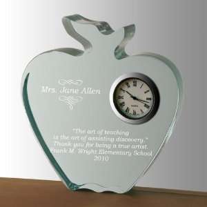  Apple for teacher Keepsake Clock 