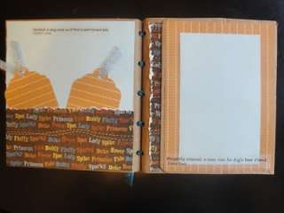 Up for bid is an adorable premade Dog scrapbook album. This album is 