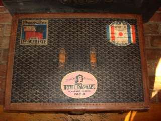 Very nice C1900 1925 French travel trunk made by Malles Goyard, Paris 