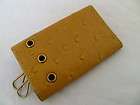 vintage don loper ostrich leather key holder wallet expedited shipping