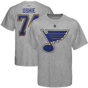 St. Louis Blues Reebok Grey TJ Oshie Player T Shirt  