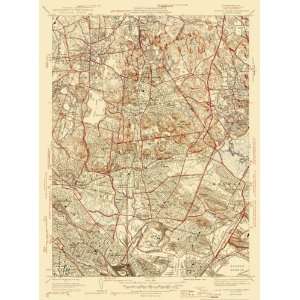  USGS TOPO MAP BOSTON NORTH QUAD MASSACHUSETTS (MA) 1946 