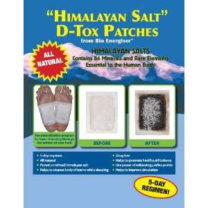 BIOENERGISER HIMALAYAN SALT DETOX PATCHES (SET OF 20 FOR 10 TREATMENTS 