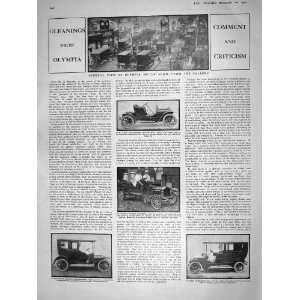  1909 OLYMPIA MOTOR CAR SHOW ADLER LANDAULETTE COLE