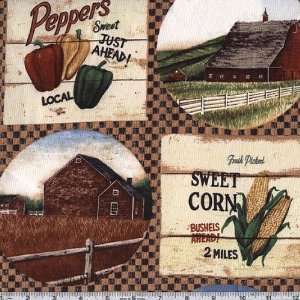  45 Wide Country Pride On The Farm Multi Fabric By The 