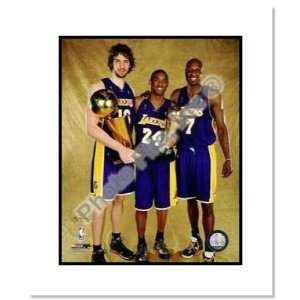  Kobe Bryant, Pau Gasol and Lamar Odom Los Angeles Lakers 