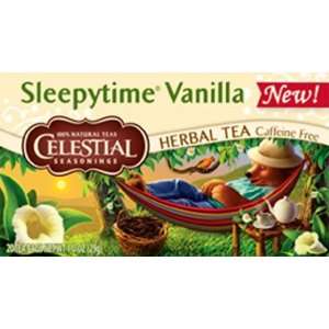 Celestial Seasonings Sleepytime Vanilla, 20 Count Tea Bags (Pack of 6 