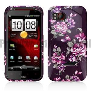   Flower Hard Case Cover For HTC Rezound Verizon Vigor 6425  