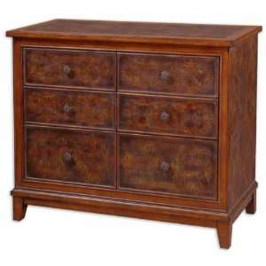  Uttermost Garvin Weathered Hickory Accent Chest Furniture 