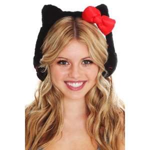  Hello Kitty Cute Black with Red Bow Earmuffs Toys & Games