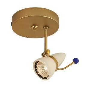  Eurofase 0441 23 Venus 1 Light Monospot, Satin Gold/White 