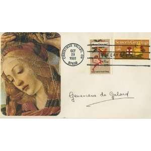 GeneviÃ¨ve de Galard Noted French Nurse Autographed First Day Cover