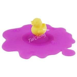  Universal Silicone Food Drink Container Mug Lid   Duck 