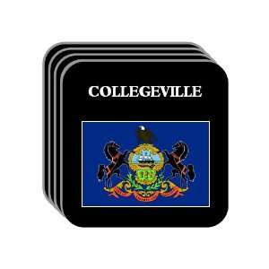 US State Flag   COLLEGEVILLE, Pennsylvania (PA) Set of 4 Mini Mousepad 