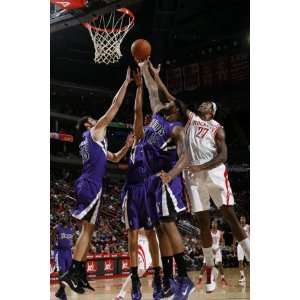 Sacramento Kings v Houston Rockets Jordan Hill and DeMarcus Cousins 