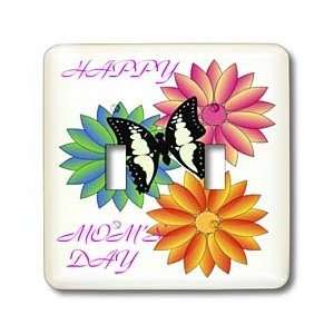   Words Happy Moms Day   Light Switch Covers   double toggle switch
