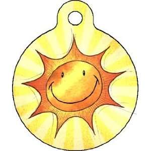 Sun Smile   Custom Pet ID Tag for Cats and Dogs   Dog Tag Art