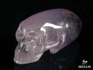 Elongated Amethyst Carved Crystal Alien Skull, Healing  