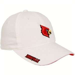   Louisville Cardinals White Quarterback Slope Hat