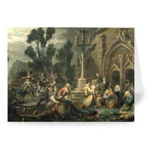  Chouans in the Vendee (oil on canvas) by   Greeting Card 