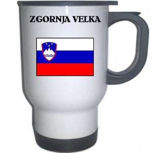  Slovenia   ZGORNJA VELKA White Stainless Steel Mug 
