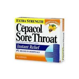  Cepacol Extra Strength Sore Throat Lozenges, Honey/Lemon 